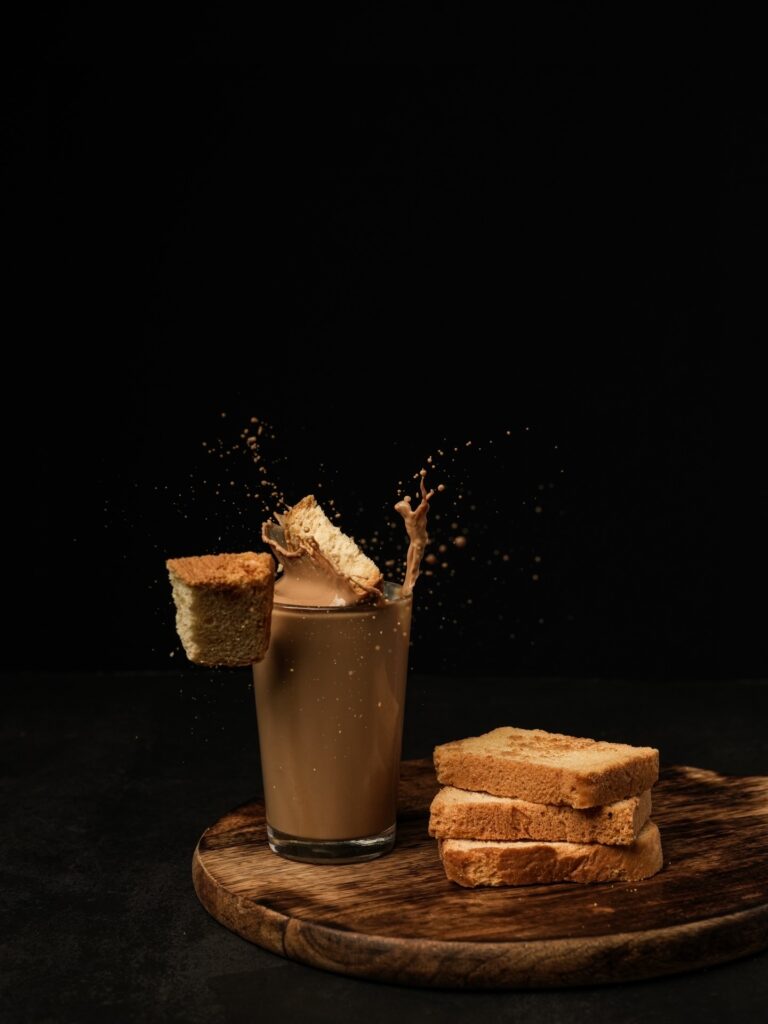 High-speed splash photography for beverages and products