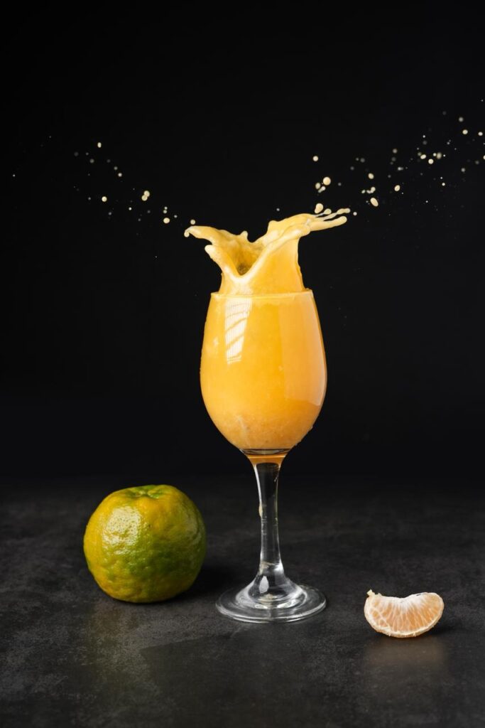 Orange Juice splash photography