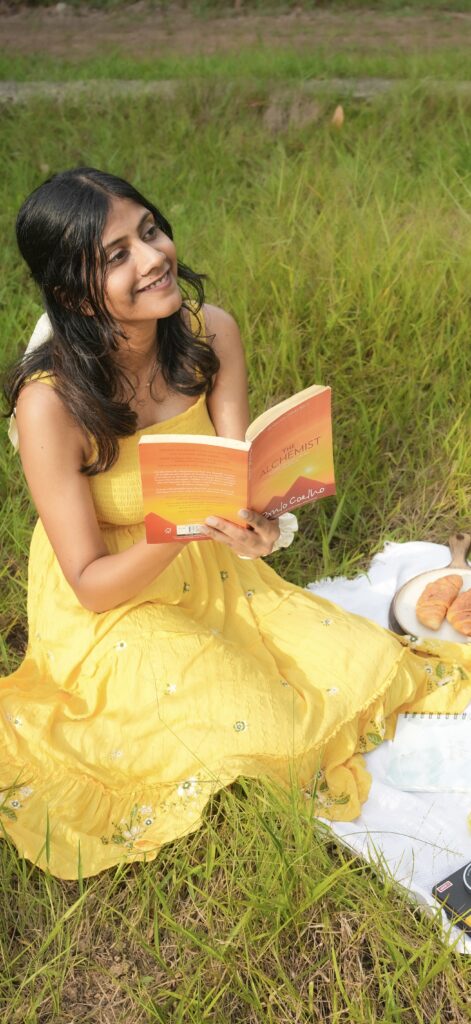 Picnic themed self portrait photoshoot captured in Kochi with aesthetic lifestyle photography vibes