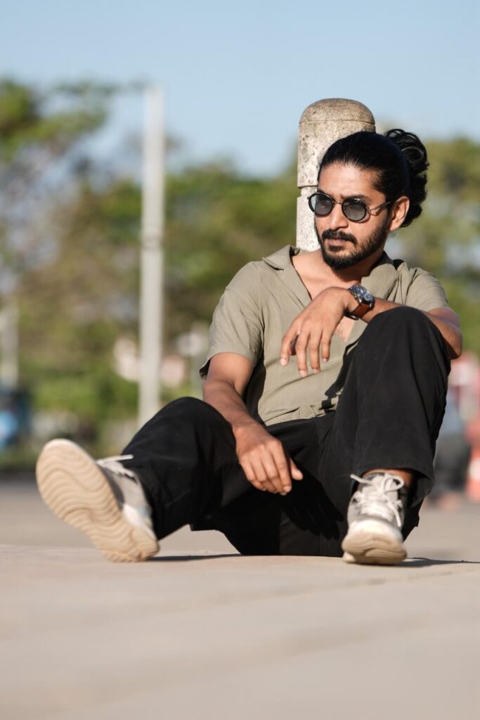 Men’s portrait photoshoot in Kochi captured for Instagram with stylish candid poses