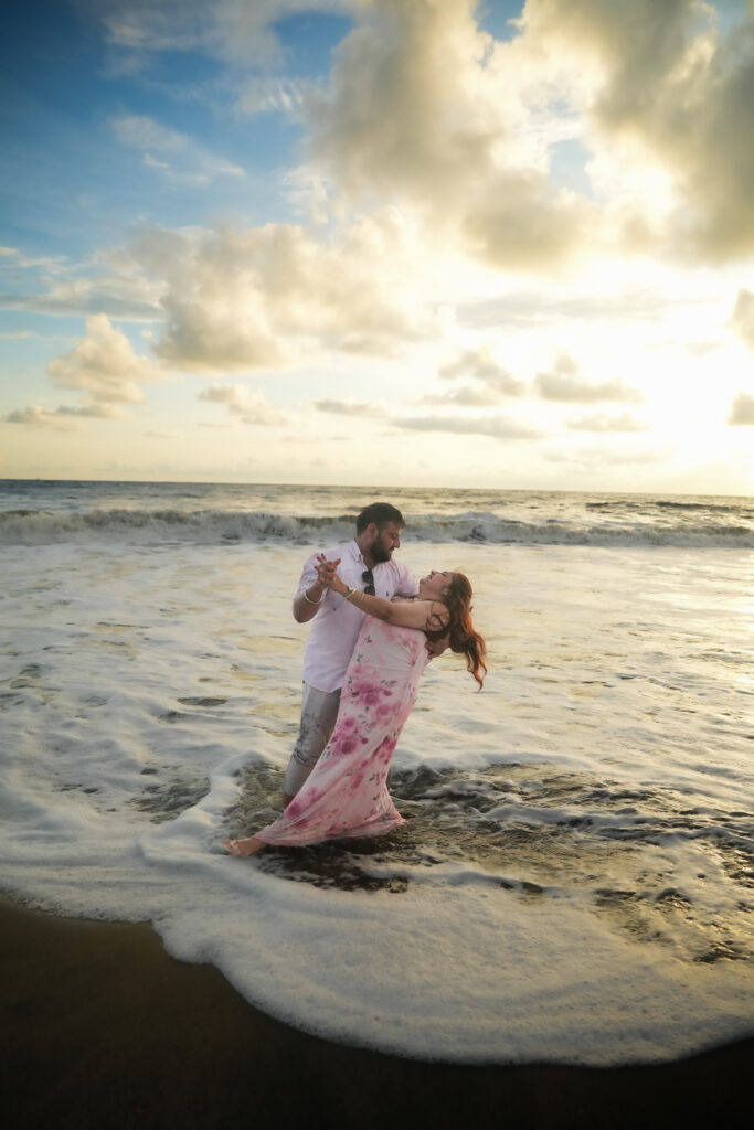 Romantic married couple photoshoot in Kochi with cinematic candid portraits